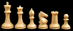 Hastings Series Chessmen-Black & Natural